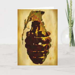 Grenade Greeting Card