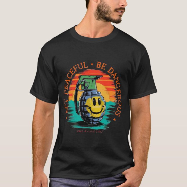 Grenade souriante | Bold Rebel T-Shirt (Devant)
