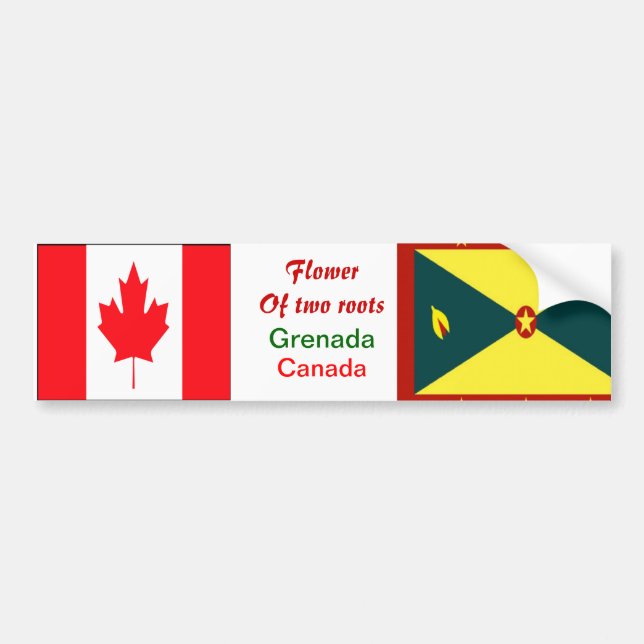 Grenadian-canadian bumper stickers (Front)