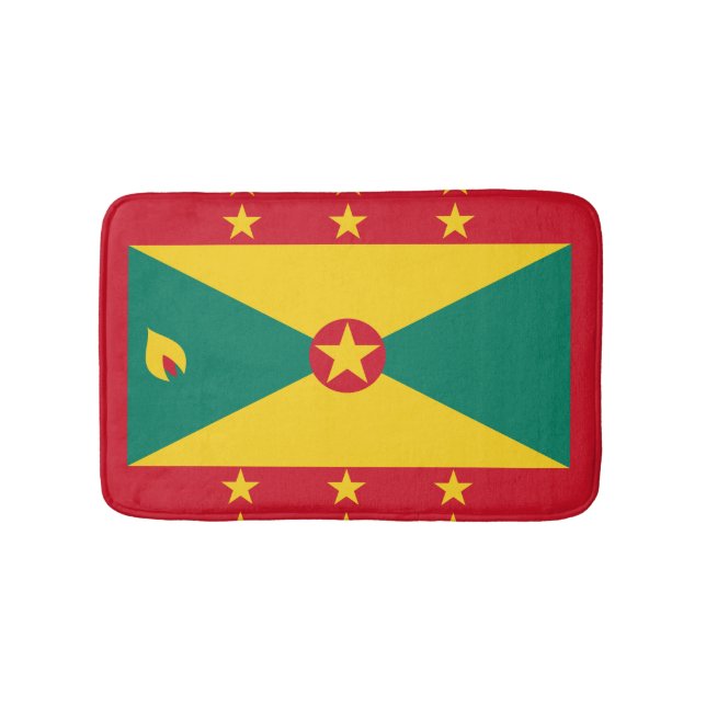 Grenadian flag bath mat (Front)