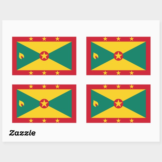 Grenadian flag Stickers (Feuille)