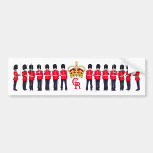 Grenadier Guardsmen Crown and Monogram Bumper Sticker