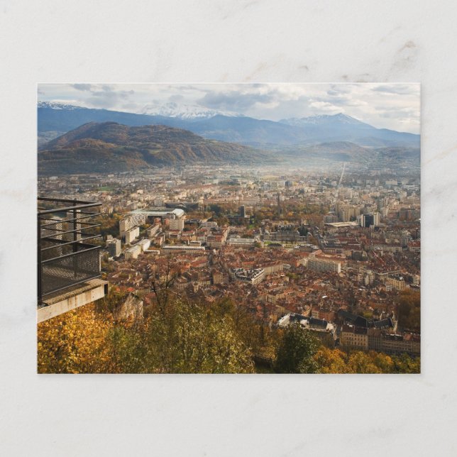 Grenoble view postcard (Front)