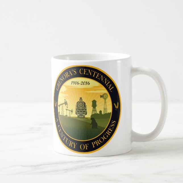Grenora Centennial official logo Mug (Right)