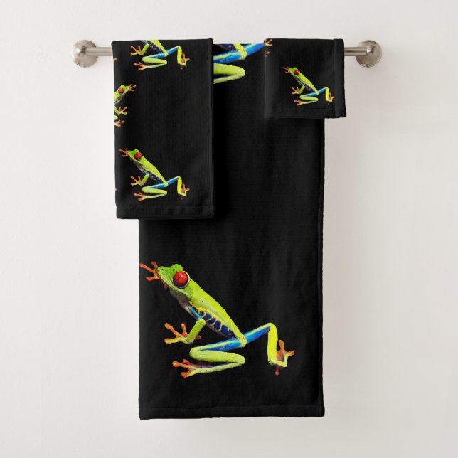Grenouille à feuilles rouges (En situation)