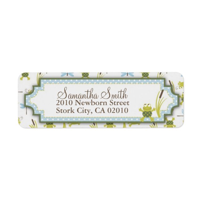 Grenouille à ruban et libellule (Devant)