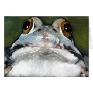 Grenouille adorable : Peinture en pastel de