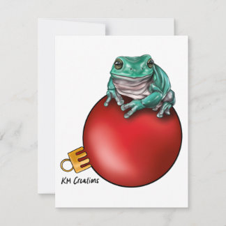 Grenouille arboricole - carte de vacances