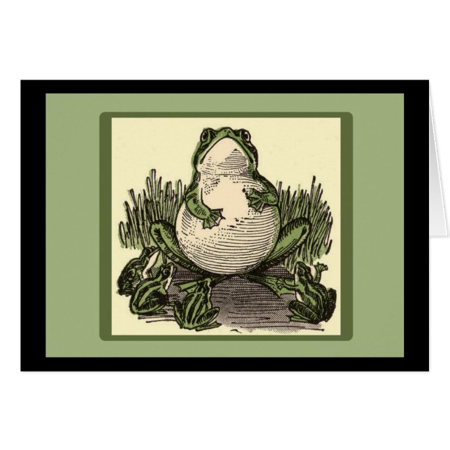 Grenouille avec grenouilles bébés (Devant horizontal)