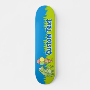 Grenouille avec Icecream Skateboard