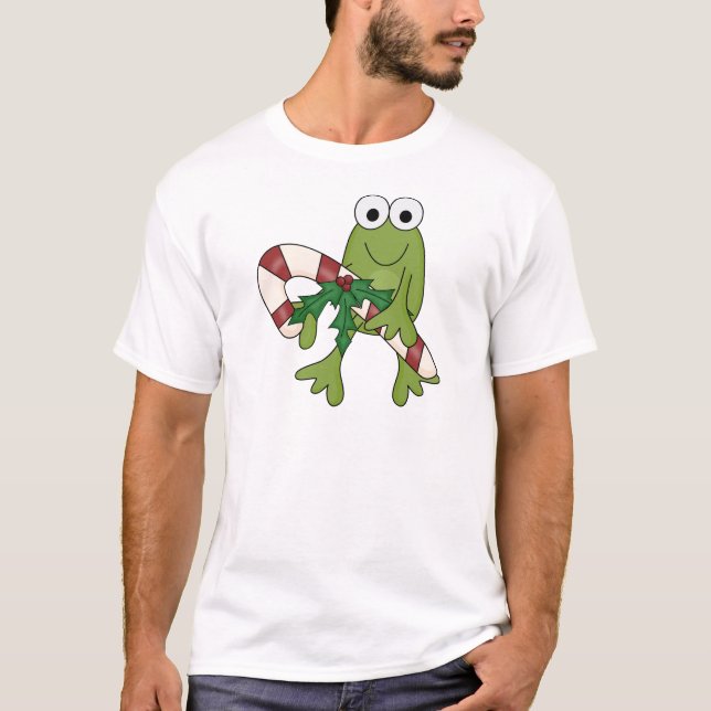 Grenouille avec Sucres de canne T-shirts et cadeau (Devant)