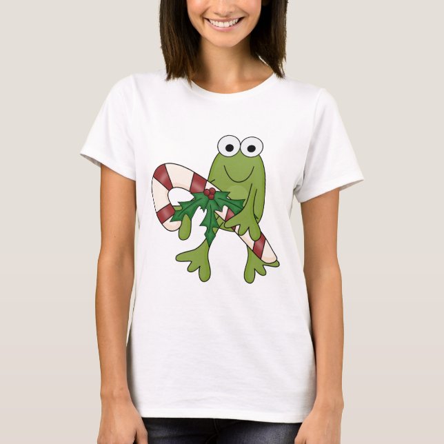 Grenouille avec Sucres de canne T-shirts et cadeau (Devant)