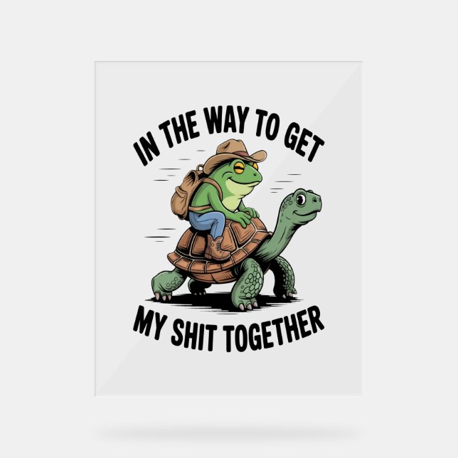 Grenouille avec tortue à cheval Casquette (Recto)