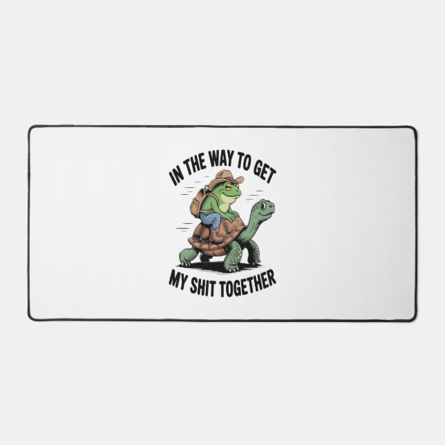 Grenouille avec tortue à cheval Casquette (Recto)