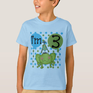 Grenouille Bleue 3ème Anniversaire Tshirts et cade