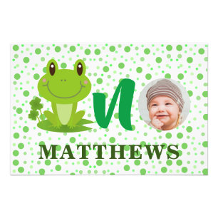 Grenouille Cartoon bébé Photo Pots verts Motif