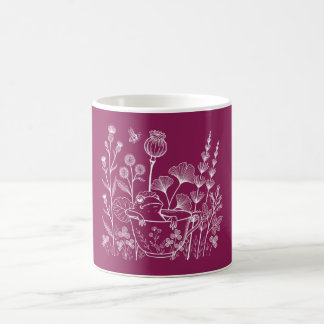 Grenouille dans une tasse à thé – Illustration bot