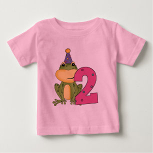 Grenouille de fête 2e anniversaire T-shirts et cad