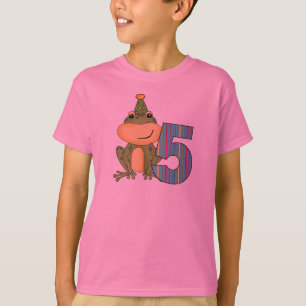 Grenouille de fête 5e anniversaire T-shirts et cad
