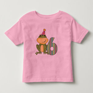 Grenouille de fête 6e anniversaire T-shirts et cad