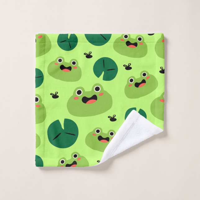 Grenouille drôle (Gant de toilette)