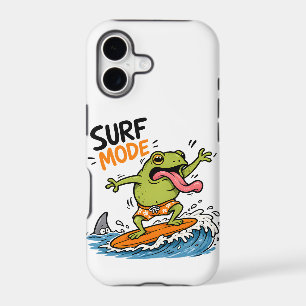 Grenouille en mode surf drôle Grenouille d'été r