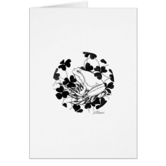 Grenouille et trèfle de jardin