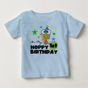 Grenouille Hoppy 1er Anniversaire T-shirts et cade