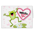 Grenouille Hoppy TOADally Vous aimez Valentine