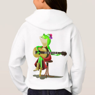Grenouille Jouer Guitare Enfants Sweat - shirt à c