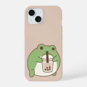 Grenouille Mignonne Buvant du Bubble Tea   Esthéti
