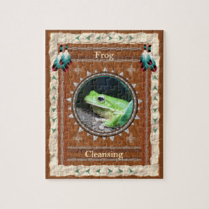 Grenouille - Nettoyage Puzzle avec boîte cadeau