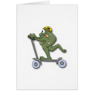 Grenouille sur le scooter