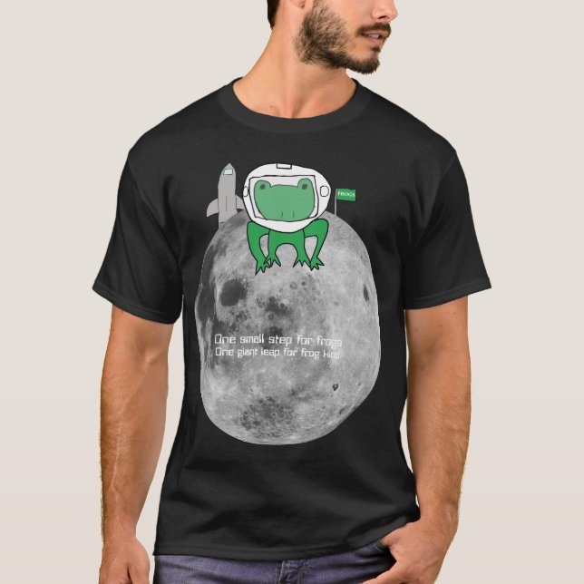 Grenouille sur le T-shirt de lune (Devant)