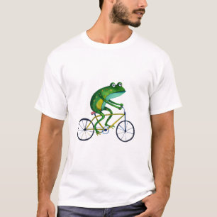 Grenouille Sur T-shirt Vélo