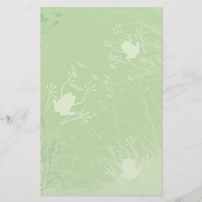 Grenouilles dans la papeterie d'herbe (Devant)