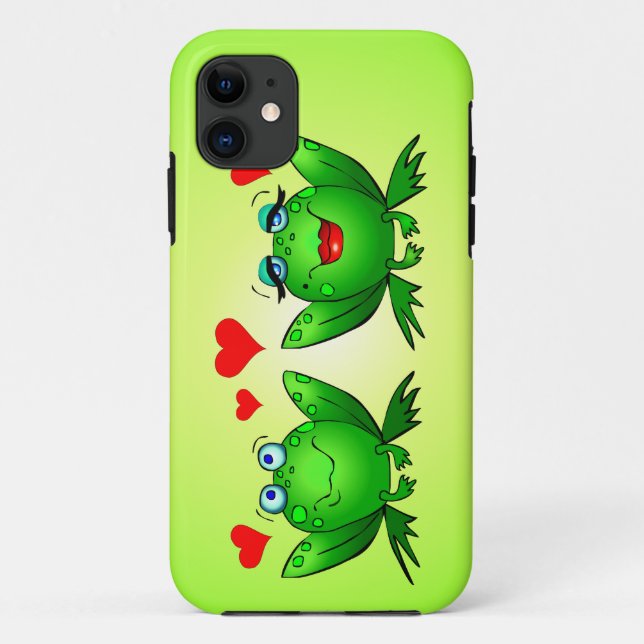 Grenouilles dans le coque iphone d'amour (Dos)