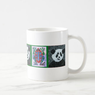 Grenouilles et tasse de pandas