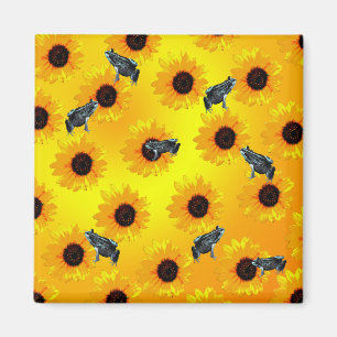 Grenouilles Et Tournesols, Aimant