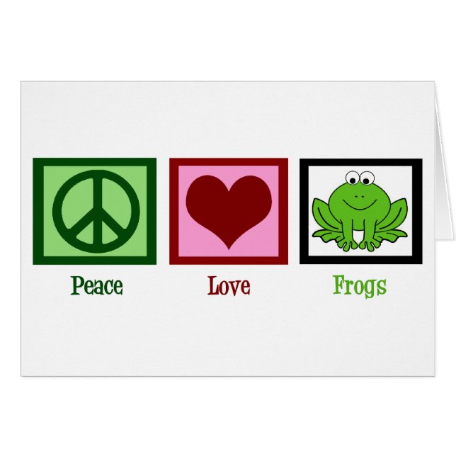 Grenouilles Peace Love (Devant horizontal)