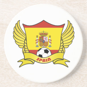 Grès Dessous de verre de football en Espagne