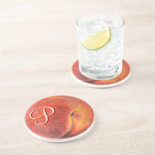 Grès Dessous de verre en pierre ronde