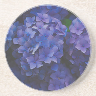 Grès Indigo Hydrangea Crépuscule Dessous de verre en gr