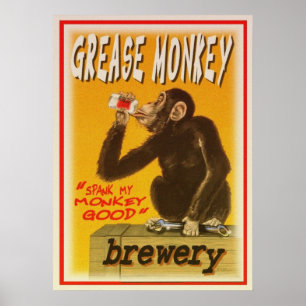 grese monkey brewery poster