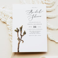 GRETA Boho Watercolor Joshua Tree Bridal Shower In