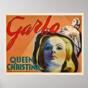 Greta Garbo~John Gilbert~Ian Keith~Queen Christina Poster