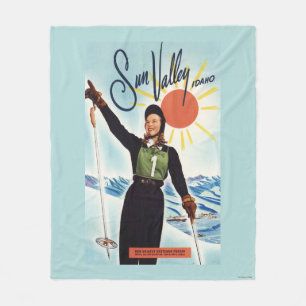 Gretchen Fraser Advertisement Poster Fleece Blanket