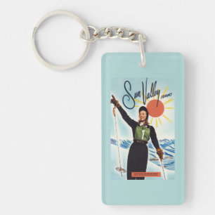 Gretchen Fraser Advertisement Poster Keychain