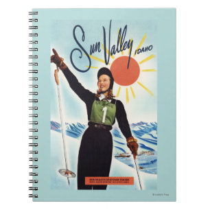 Gretchen Fraser Advertisement Poster Notebook