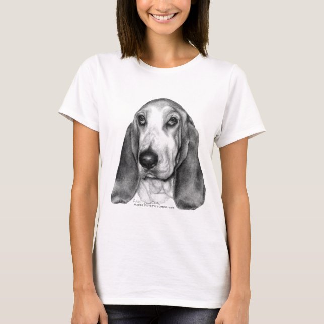 Gretel, Basset Hound T-Shirt (Front)